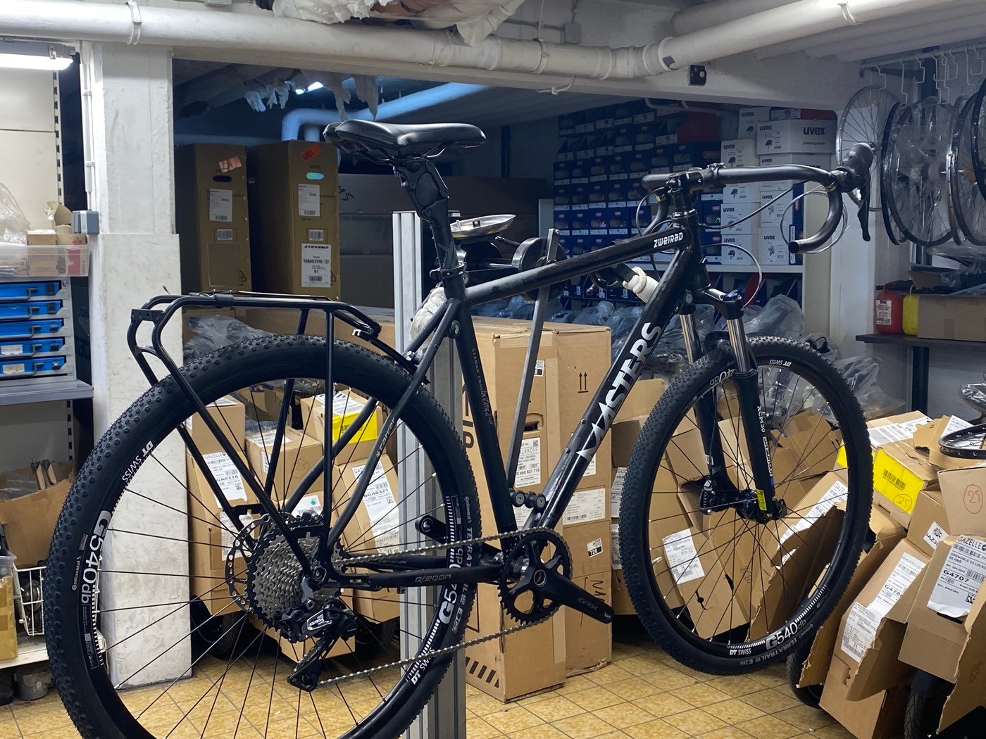 Fahrrad in der Werkstatt von Zweirad Masters
